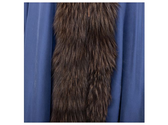 Autre Marque Abrigo abierto Collection Privée con piel Azul - vista 9