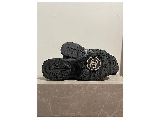 Sneakers CHANEL T.EU 45 in Pelle Nero - vista 5