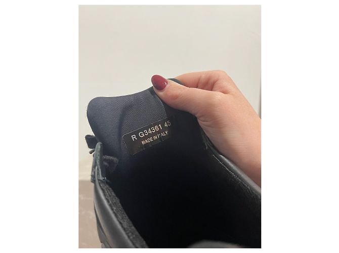 Sneakers CHANEL T.EU 45 in Pelle Nero - vista 6