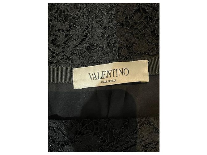 FALDA VALENTINO GARAVANI T.IT 42 Algodón Negro - vista 4
