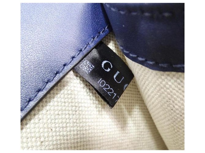 Borsa a mano Gucci Dionysus in pelle blu rosso crema con farfalla - vista 7