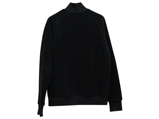 Autre Marque Mr P. Fleece Zip-Up-Jacke aus schwarzem Polyester - Ansicht 2