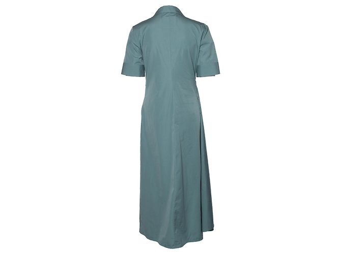 Jil Sander Maxikleid mit zerknittertem Detail Grün - Ansicht 3