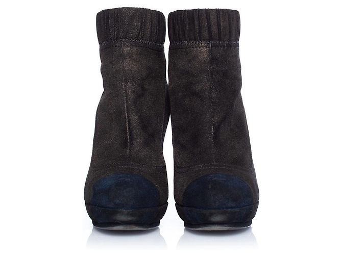 Botas de ante marrón Chanel Castaño - vista 3