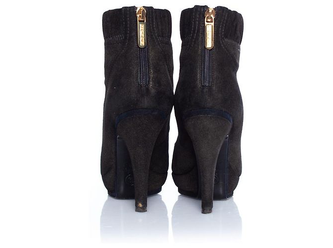 Botas de ante marrón Chanel Castaño - vista 6