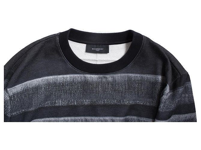 Givenchy Rundhalspullover mit amerikanischer Flagge Grau - view 7