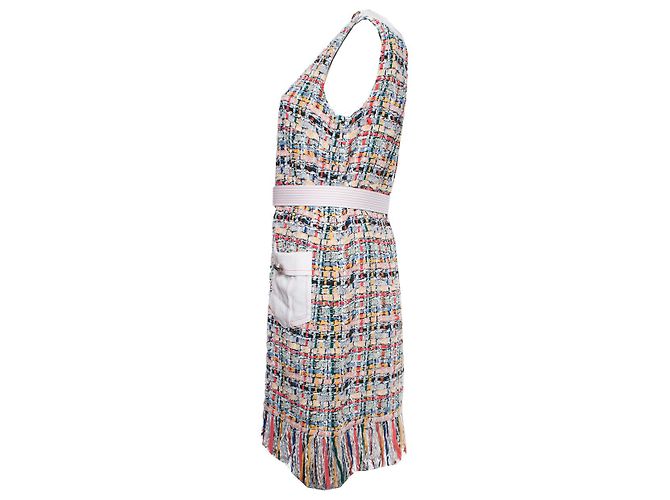 Vestido midi de tweed de Chanel - vista 4