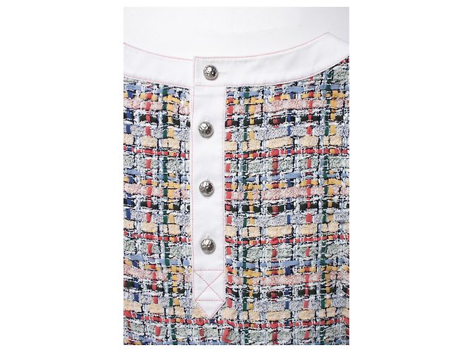 Vestido midi de tweed de Chanel - vista 5