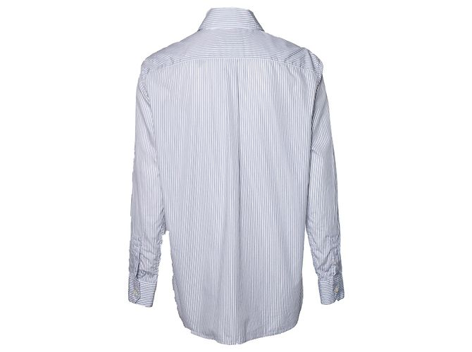 Camicia a righe Saint Laurent Blu - vista 3