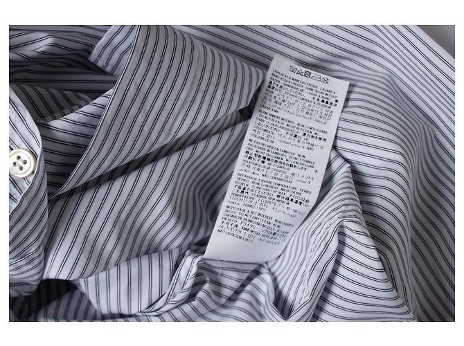 Camicia a righe Saint Laurent Blu - vista 7
