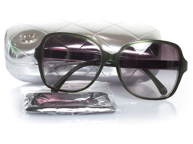 Chanel green squared sunglasses - view 3