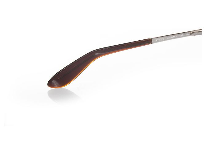 Chanel rimless shield chain sunglasses Brown - view 7