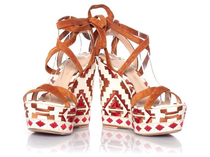 Gianvito Rossi Cheyenne zeppa - vista 5