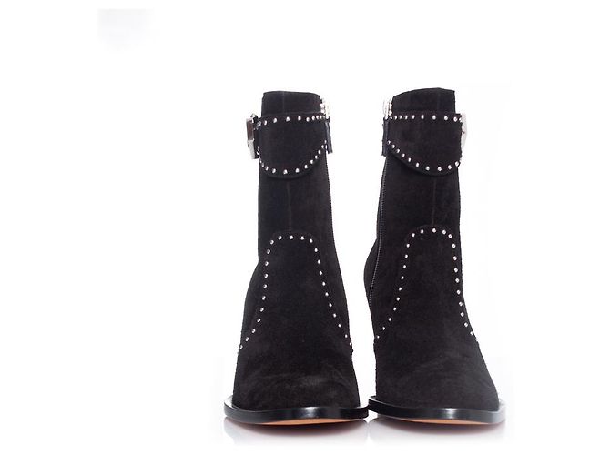 Givenchy Schwarze Wildleder-Stiefeletten - Ansicht 3