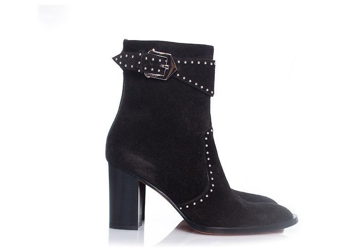 Givenchy Schwarze Wildleder-Stiefeletten - Ansicht 4