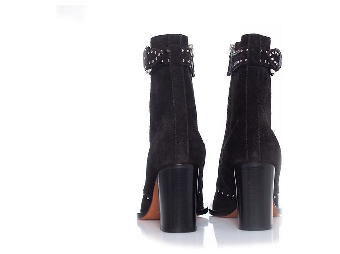 Givenchy Schwarze Wildleder-Stiefeletten - Ansicht 5