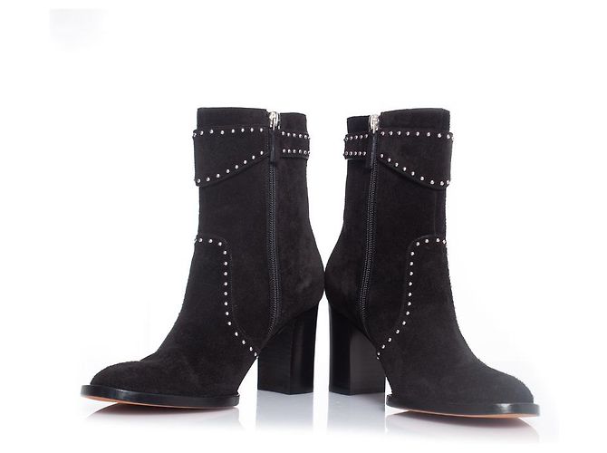 Givenchy Schwarze Wildleder-Stiefeletten - Ansicht 6