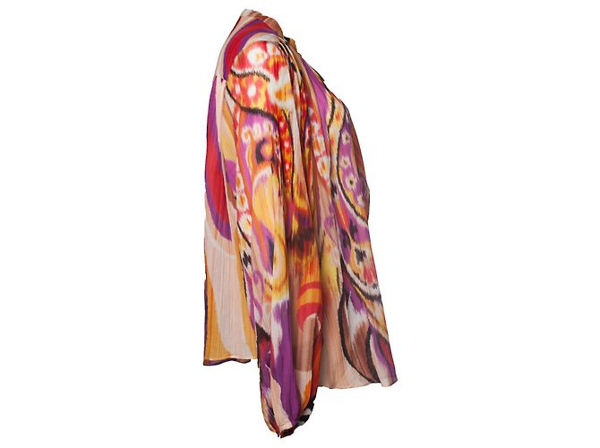 Blusa stampata trasparente multicolore Etro - vista 4