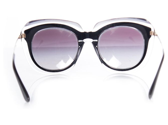 Dolce & Gabbana Gafas de sol oversize negras sobre transparentes de Dolce&Gabbana Negro - vista 3
