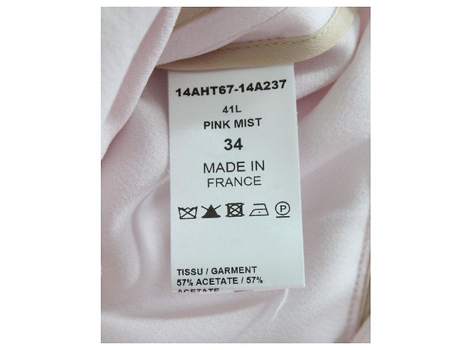 Chloé Blusa Peplum Chloe en Acetato Rosa Pastel - vista 5