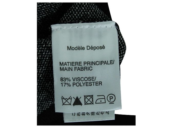 Paule Ka Bicolor Langarm-Stricktop aus schwarzer und beiger Viskose - Ansicht 5