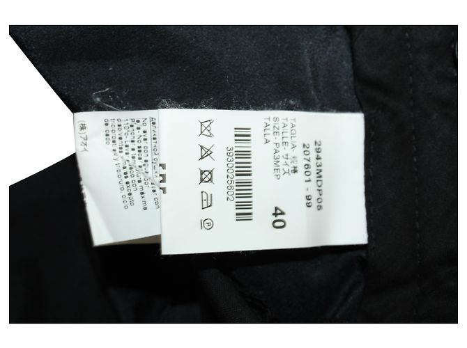 MSGM Weite Beinformte Hose aus schwarzem Polyester - Ansicht 6