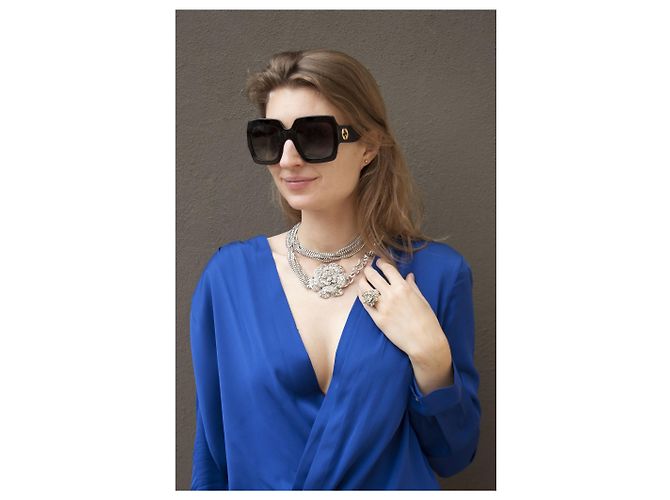 Vestido de seda Diane von Furstenberg en azul cobalto - vista 2