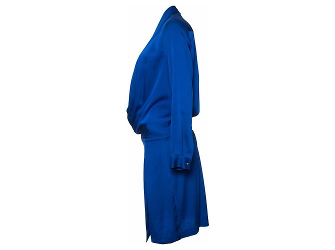Vestido de seda Diane von Furstenberg en azul cobalto - vista 5