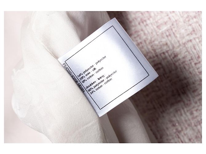 Abrigo de tweed lurex rosa de Chanel - vista 6