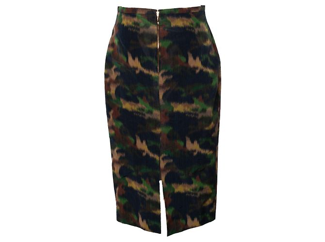 Falda midi estampada en camuflaje de Rochas - vista 3