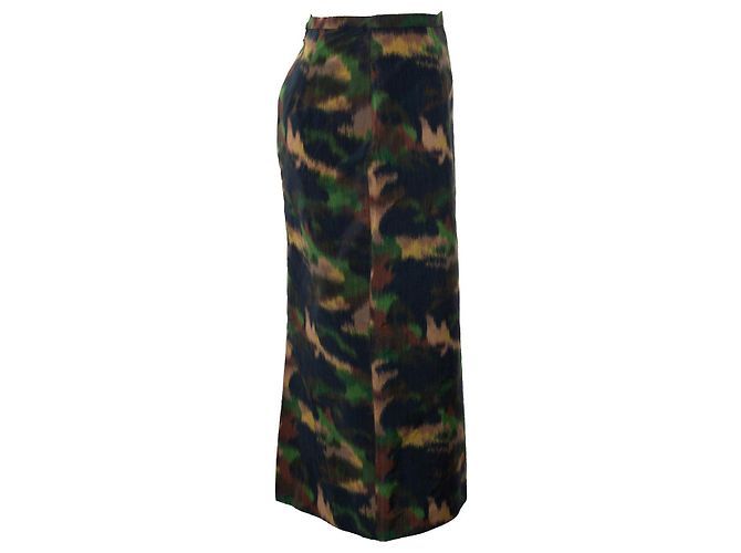 Falda midi estampada en camuflaje de Rochas - vista 4