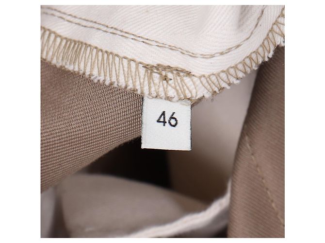 Pantaloni in cotone marrone con dettaglio del logo a strisce a contrasto Gucci - vista 12