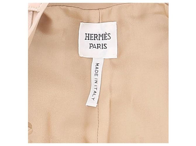 Hermès Hose T.FR 34 Leder Beige - Ansicht 5