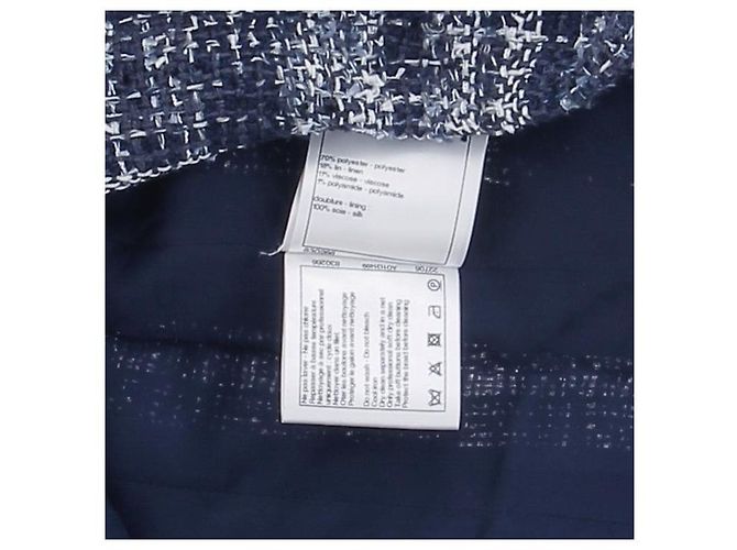 CHANEL Jacken T.FR 34 Polyester Marineblau - Ansicht 6