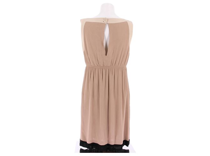 Fendi Kleid T.IT 40 Viskose Beige - Ansicht 2