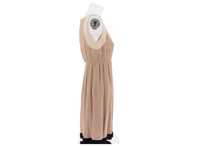 Fendi Kleid T.IT 40 Viskose Beige - Ansicht 3