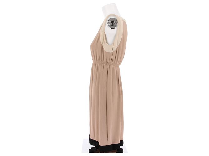 Fendi Kleid T.IT 40 Viskose Beige - Ansicht 4
