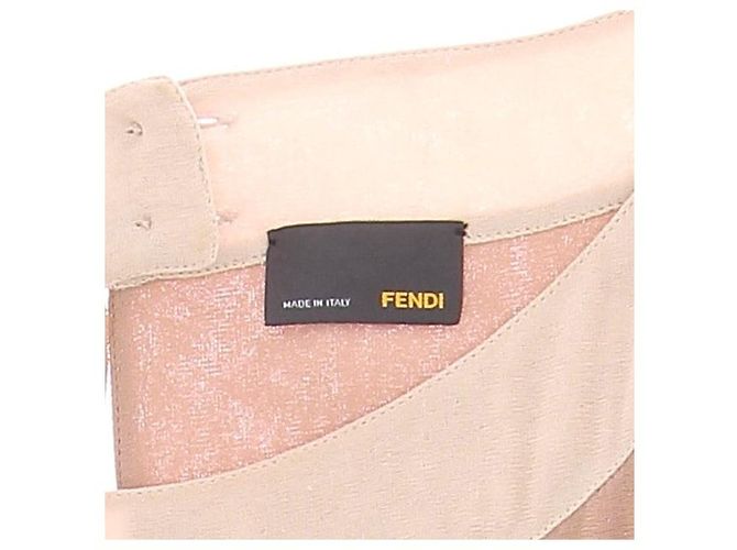 Fendi Kleid T.IT 40 Viskose Beige - Ansicht 7