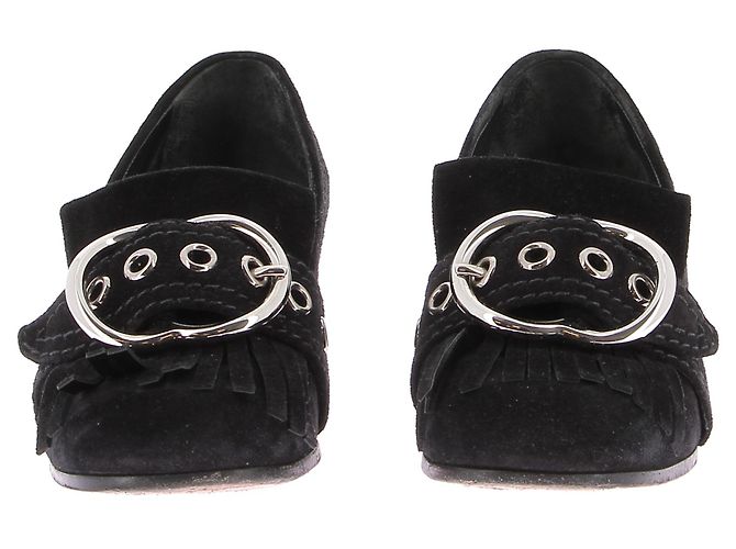 Miu Miu bailarinas T.EU 35.5 Ante Negro - vista 4