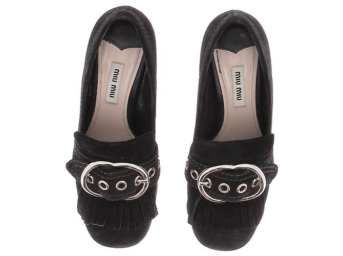 Miu Miu bailarinas T.EU 35.5 Ante Negro - vista 6