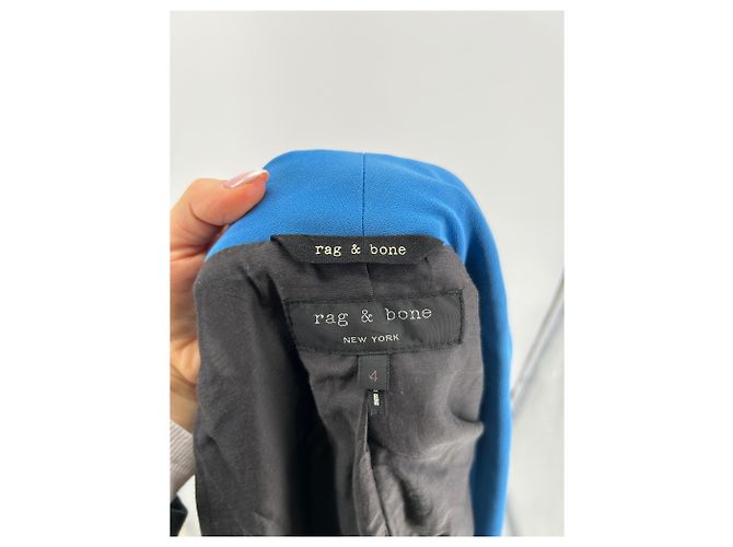 Rag & Bone jackets T.US 4 Polyester Blue - view 6