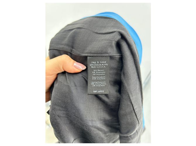 Rag & Bone jackets T.US 4 Polyester Blue - view 7