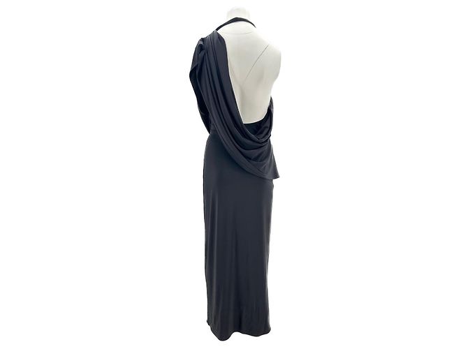 Magda Butrym Kleid T.FR 36 Viskose Schwarz - Ansicht 3
