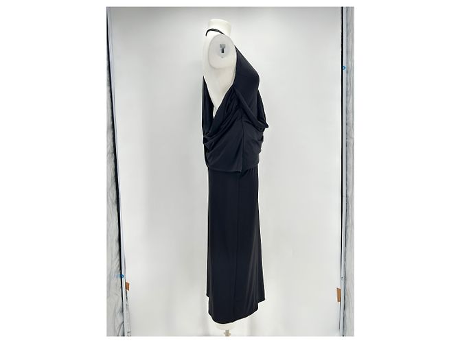 Magda Butrym Kleid T.FR 36 Viskose Schwarz - Ansicht 4