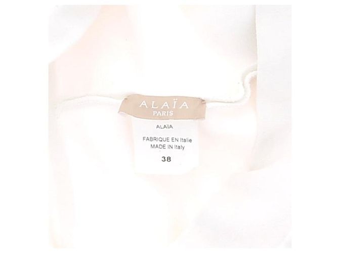 Shorts Alaïa T.FR 38 Viscosa Bianco - vista 5