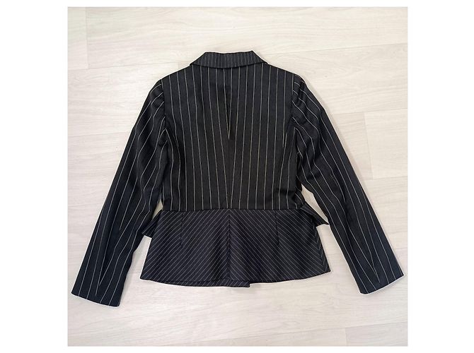 Grau gestreifter Blazer Gianfranco Ferré - Ansicht 2