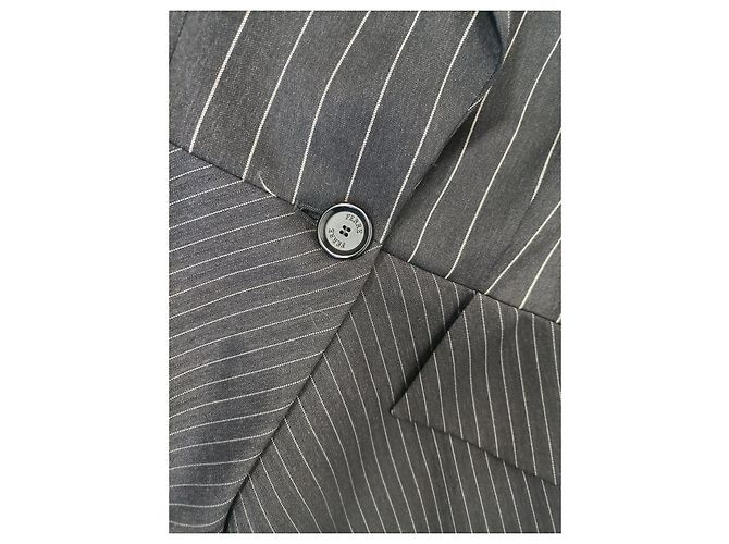 Grau gestreifter Blazer Gianfranco Ferré - Ansicht 8