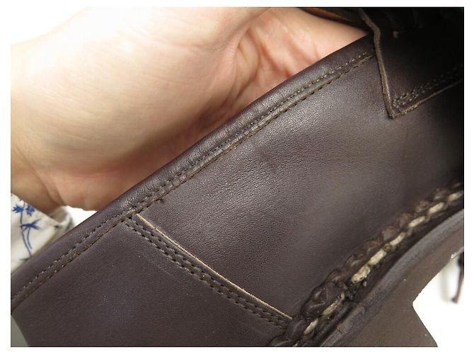 NOVE SCARPE PARABOOT REIMS 099413 MOCASSINI 8 42 IN PELLE - vista 13