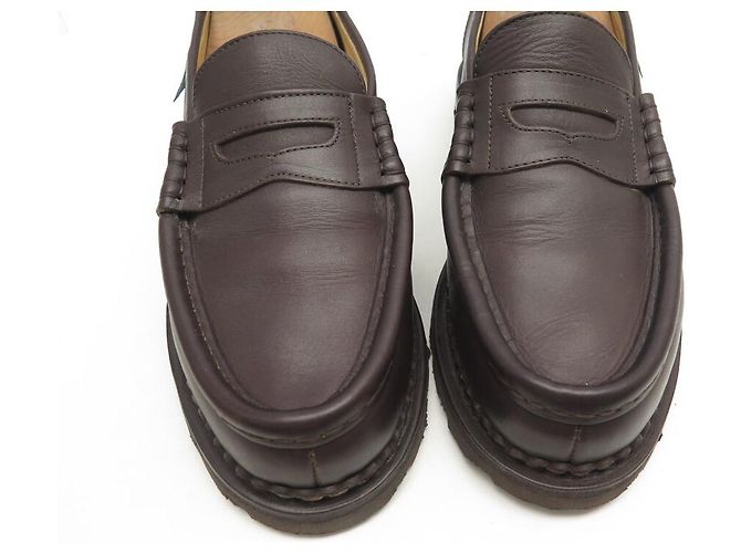 NOVE SCARPE PARABOOT REIMS 099413 MOCASSINI 8 42 IN PELLE - vista 4