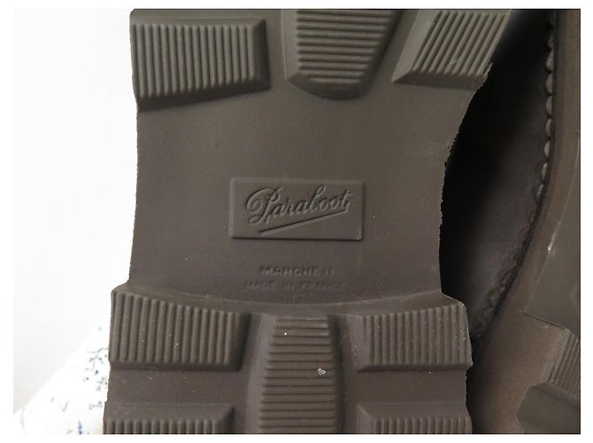 NOVE SCARPE PARABOOT REIMS 099413 MOCASSINI 8 42 IN PELLE - vista 7